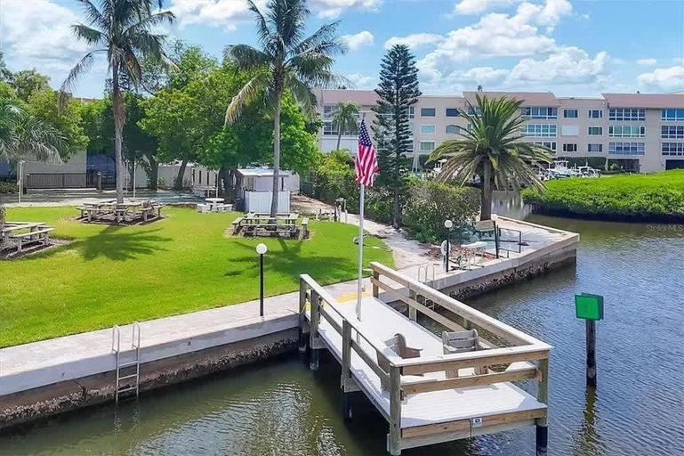 Dock, Waterfront Retreat in Longboat Key, Manatee