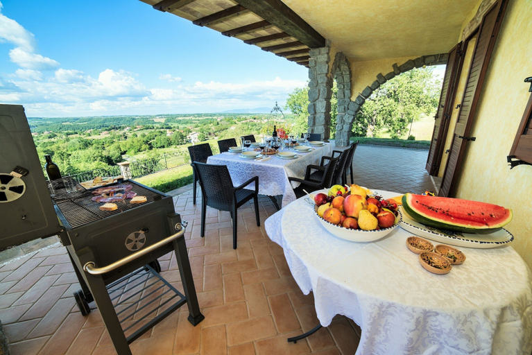 Balcony 3, Luxury Villa Serenita, Lazio, Viterbo