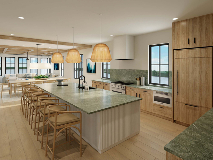 Private kitchen, Waterfront Luxury Home - Tidelands House, Monroe