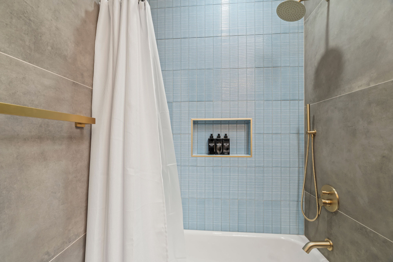 Bathroom, Prime City Condo Parking + Skyline Views, Philadelphia