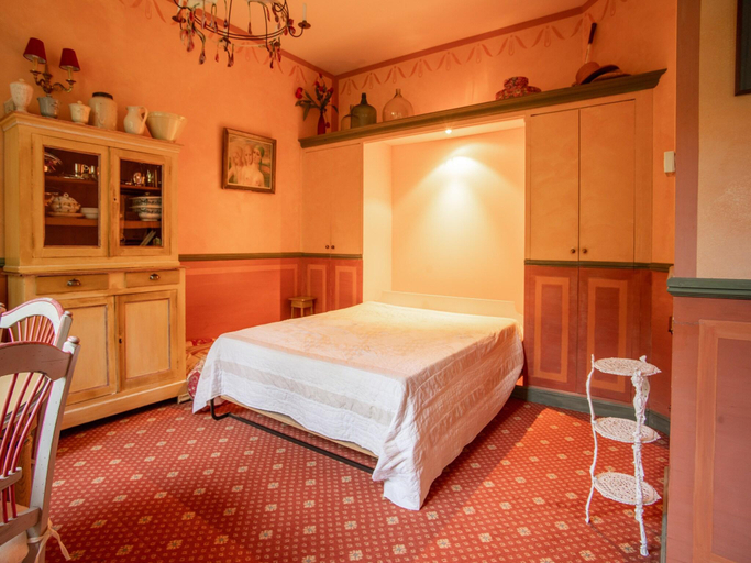 Bedroom 2, Studio in Montbrun Castle with Pool, Drôme