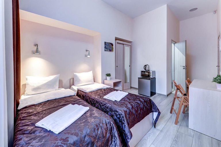Bedroom 2, Hotel Democrat on Nevsky 107, Sankt-Peterburg gorsovet
