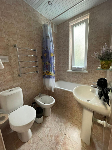 Bathroom, Medovaya Hotel, Sochi gorsovet