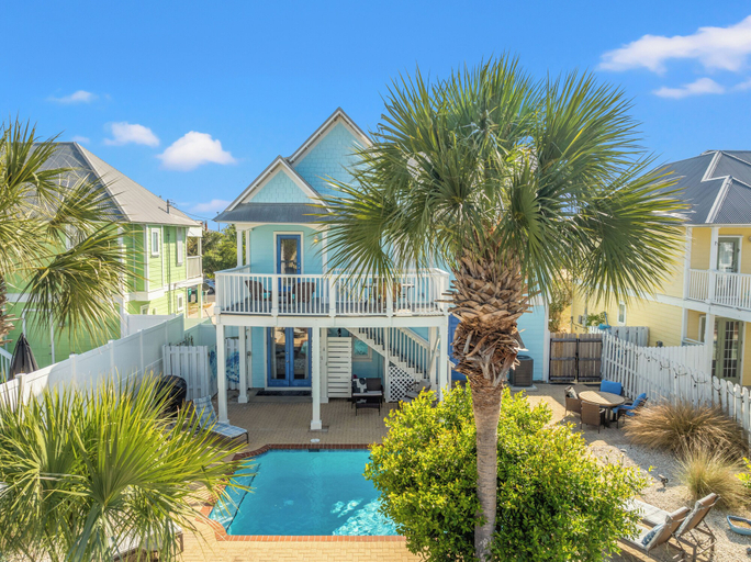 Exterior & Views 2, Seafoam Beautiful 3BR Home With Heated Private Pool - 4 Min Walk to Beach!, Bay