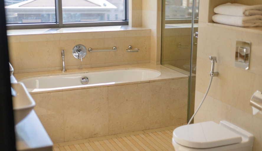 Bathroom 2, Manzil 3BR with pool near Dubai Frame, Dubai