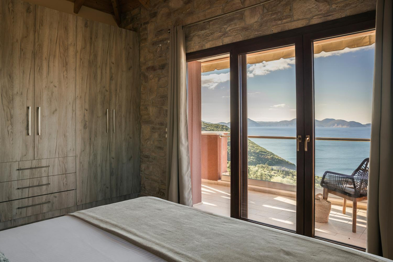 Bedroom 3, New Entheos Private Villa with sea views and pool, Ionian Islands