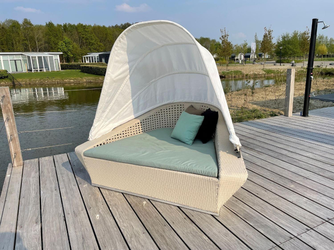Balcony/terrace 2, Chalet in Zeeland with Private Jetty, Kapelle
