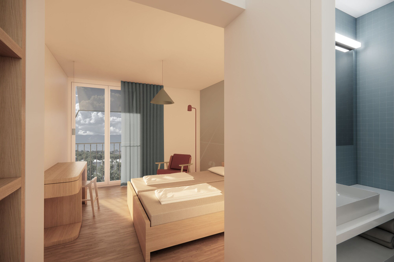 Bedroom, Geneva Youth Hostel, Genève