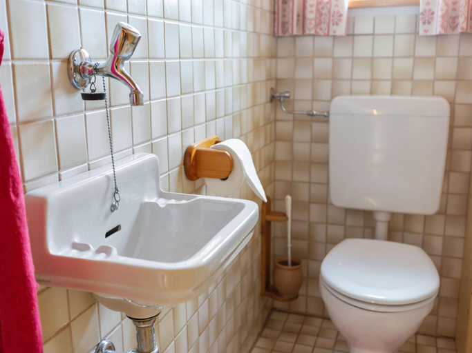 Bathroom 4, Alpenapartment mit Garten, Ostallgäu