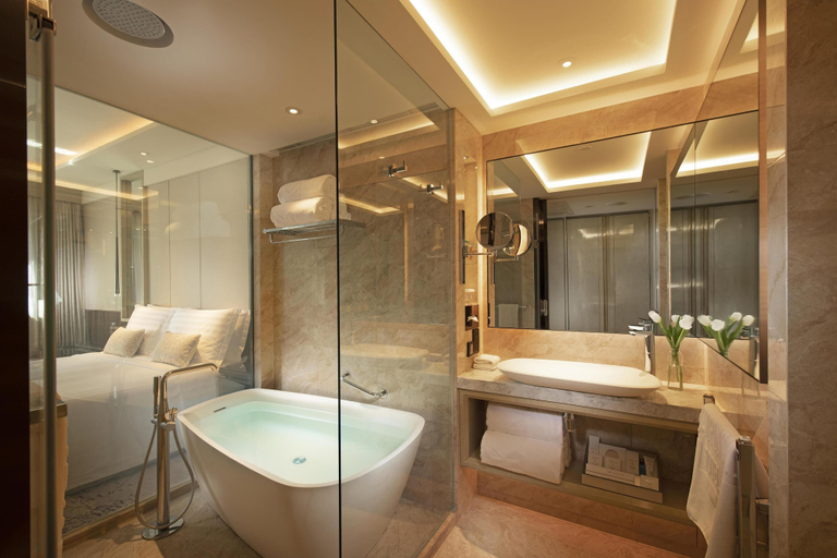 Bathroom 5, Kempinski Hotel Beijing Yansha Center, Beijing