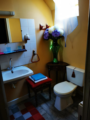 Bathroom 3, Hôtel bar b’rock, Cantal