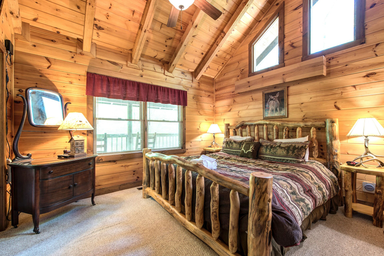 Bedroom 3, Fawn Cabin by Jackson Mountain Rentals, Sevier