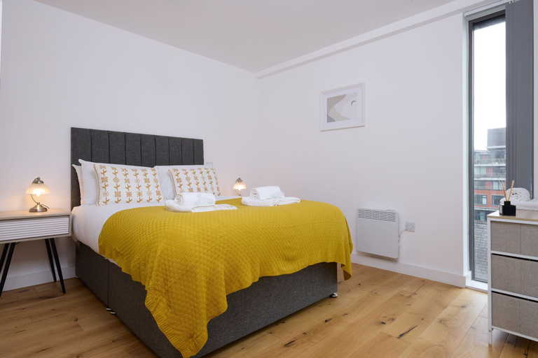 Bedroom 4, Chic Manchester Maisonette, Manchester