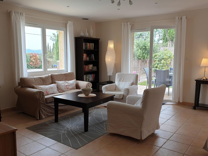 Living room 2, Villa in Montbrun With Pool and Mountain Views, Aude