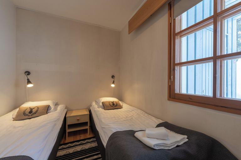 Bedroom 4, Kuukkeli Apartments Urupaa and Saarisatu, Lapland