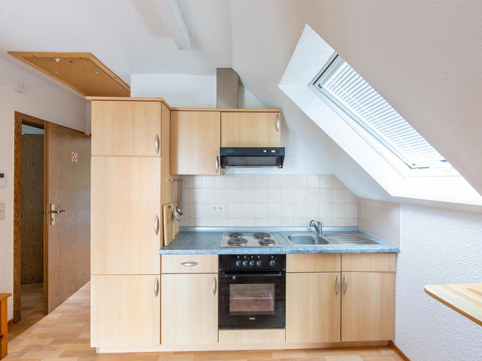 Private kitchen 4, Spacious Apartment in Frankenau Hesse Near the Forest, Waldeck-Frankenberg
