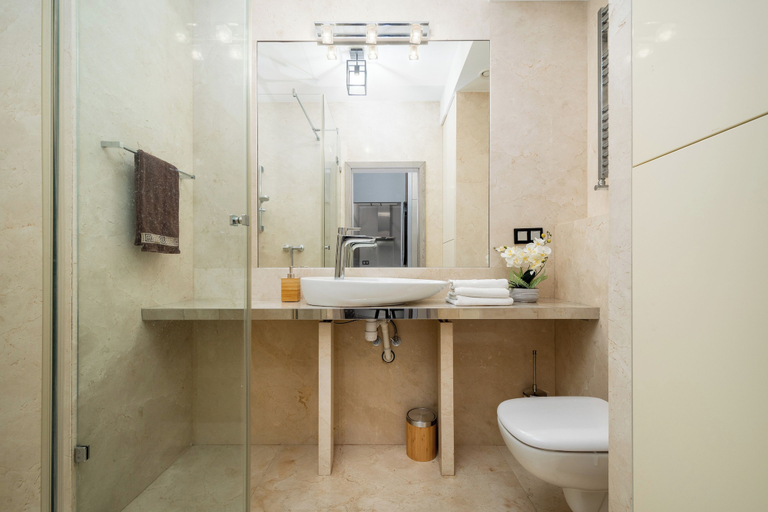 Bathroom, Apartamenty Sun&Snow Platinum Towers, Warsaw