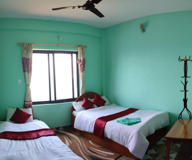 Bedroom 2, Sarangkot Hotel New Galaxy, Gandaki