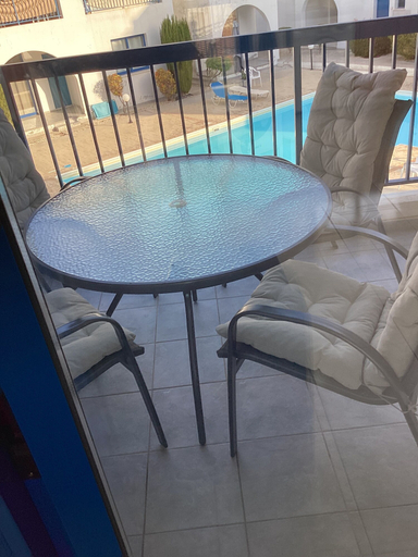 Outdoor dining 4, Paphos Blue Tasteful Apartment Complex Pool View