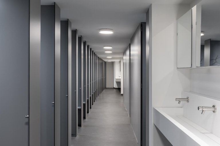 Bathroom 5, Zedwell Capsule Hotel, Piccadilly Circus, London