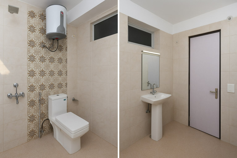 Bathroom 4, Hotel Rajvansh Palace, Gurgaon