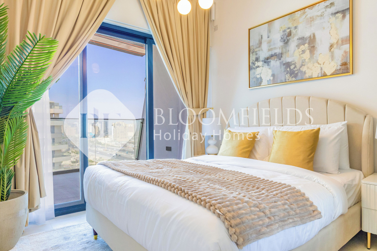 Bedroom, Bloomfields Cozy 1Br In Binghatti Creek, Dubai