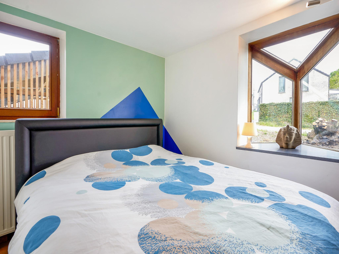 Bedroom 2, Cottage in Aywaille with Garden, Liège