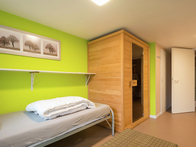 Bedroom 3, Spacious Cottage in Robertville with Swimming Pool, Liège