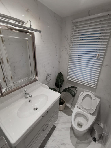 Bathroom 3, Double Bed Hotel, Huai Kwang