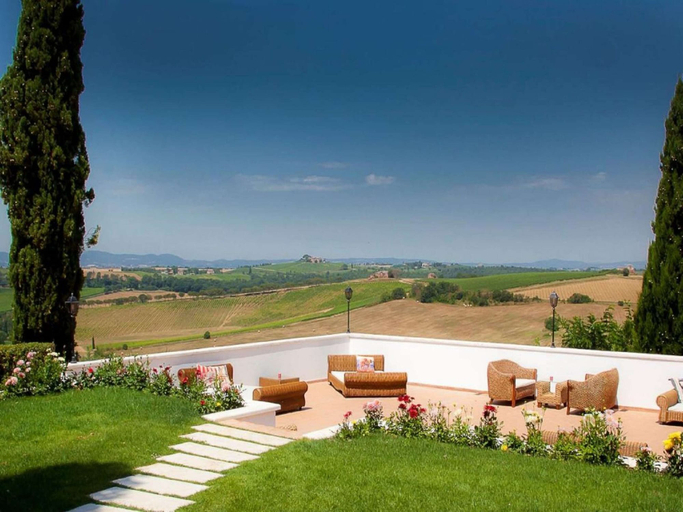 Balcony, Elegant Tuscan Mansion, Siena