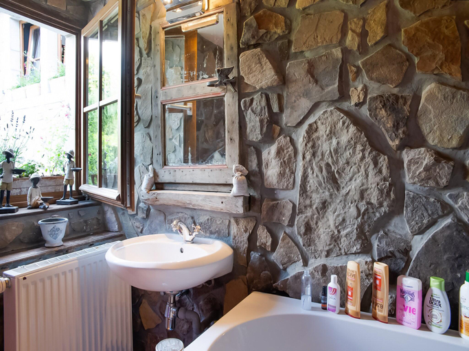 Bathroom 4, Holiday home with sauna and swimming pool, Liège