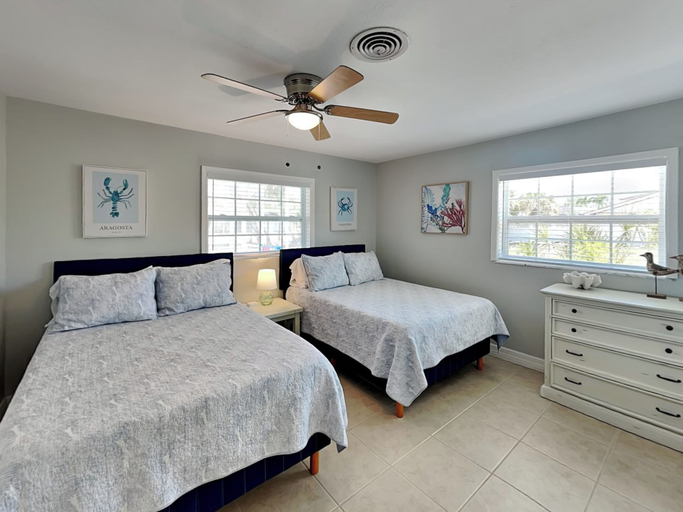 Bedroom 3, Shell Mound Beach Cottage by Distinctive Beach Rentals, Lee