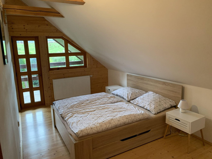 Bedroom 2, Scenic Holiday Home in Sluknov With Garden, Děčín