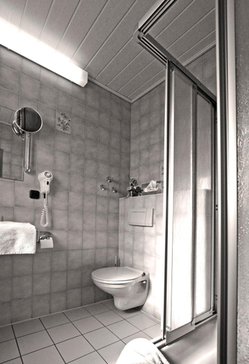 Bathroom 2, Hotel Zur Krone, Main-Kinzig-Kreis
