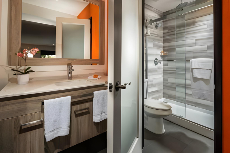Bathroom 3, Canoga Hotel at Warner Center, Los Angeles