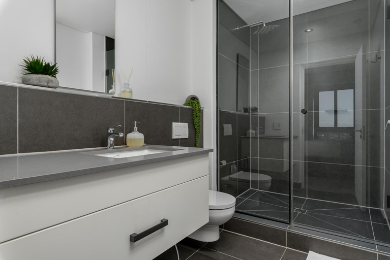 Bathroom, Bridgewater One Apartments, City of Cape Town