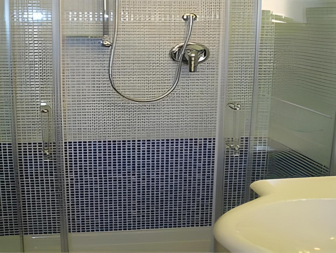 Bathroom 3, Hotel Dina, Rome