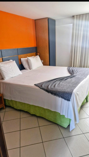 Bedroom 3, Hotel Natal Plaza com piscina, academia, 100m da praia de Ponta Neg, Natal