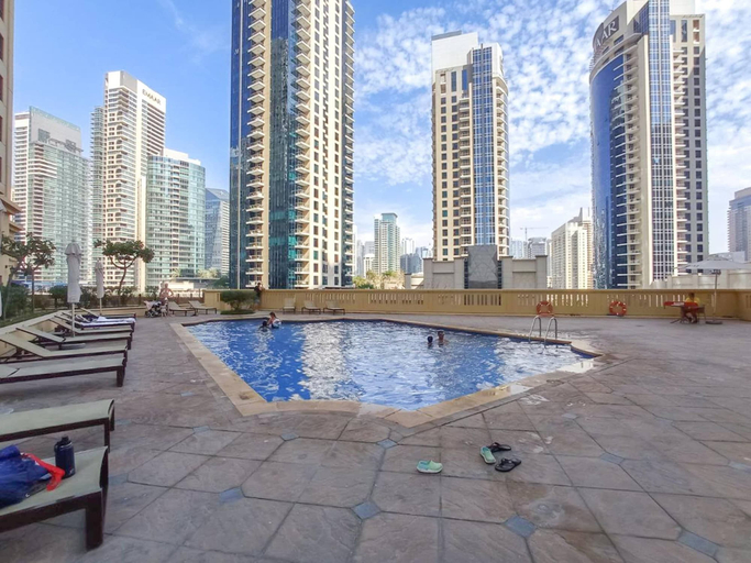 Pool, 3BR Boutique Apt Near JBR Beach by Belvilla, Dubai