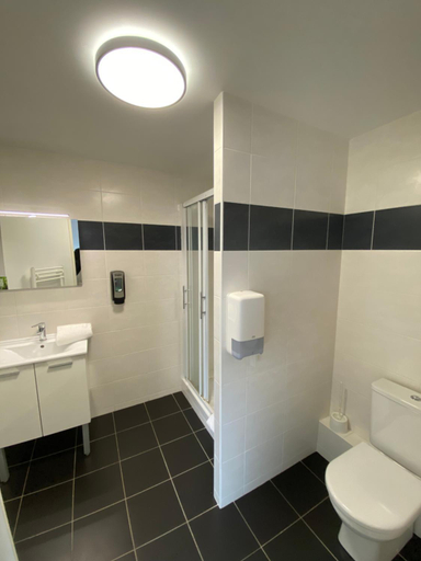 Bathroom 4, Atoll Hotel Logis Angers, Beaucouze, Maine-et-Loire