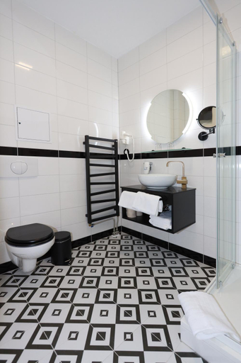 Bathroom 2, Art Deco WOLKER by ASTORIA Hotel & Medical Spa, Karlovy Vary