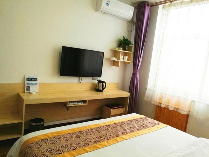 Bedroom 2, Shell Hotel Shijiazhuang Pingshan County Xianbiao Street, Shijiazhuang