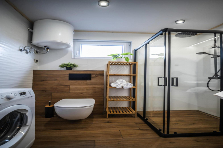Bathroom 4, Air-conditioned holiday homes, summer pool, sauna, Gryfice