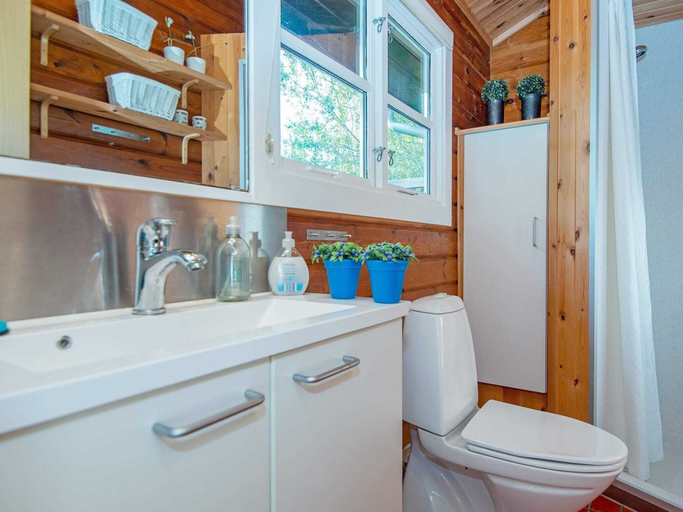 Bathroom, 6 Person Holiday Home in Allingabro, Norddjurs