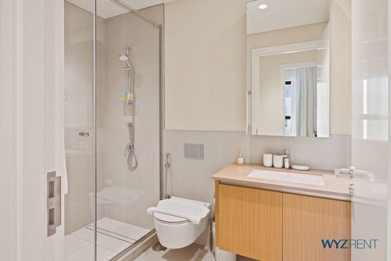 Bathroom 4, WYZ RENT|Pink Panther Soft Glam 1BR in Surf 2, Dubai