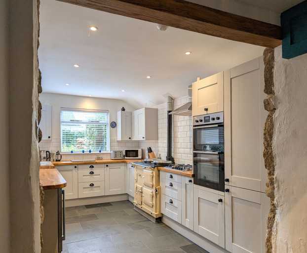 Private kitchen 5, The Old Barn Near St Ives - Rustic Charm & Space, Cornwall