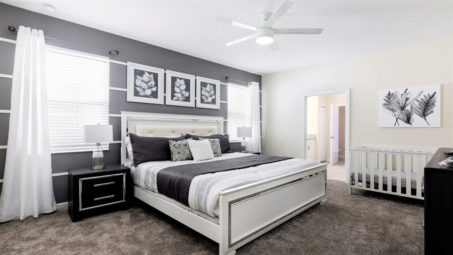Bedroom 3, Elegant Retreat With Private Pool & Spa, Osceola