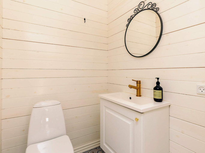 Bathroom, 6 Person Holiday Home in Jerup, Frederikshavn