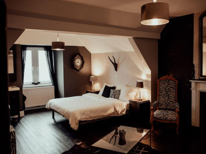 Bedroom 2, Castle in Spa with Lake View Heated Pool, Liège