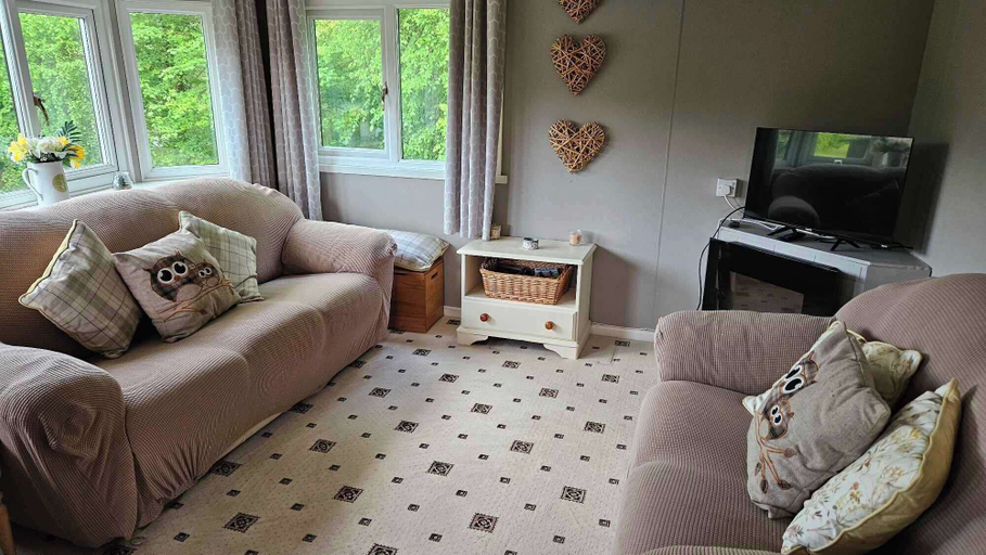 Living area 3, Number 8 Lodge Caer Beris, Powys